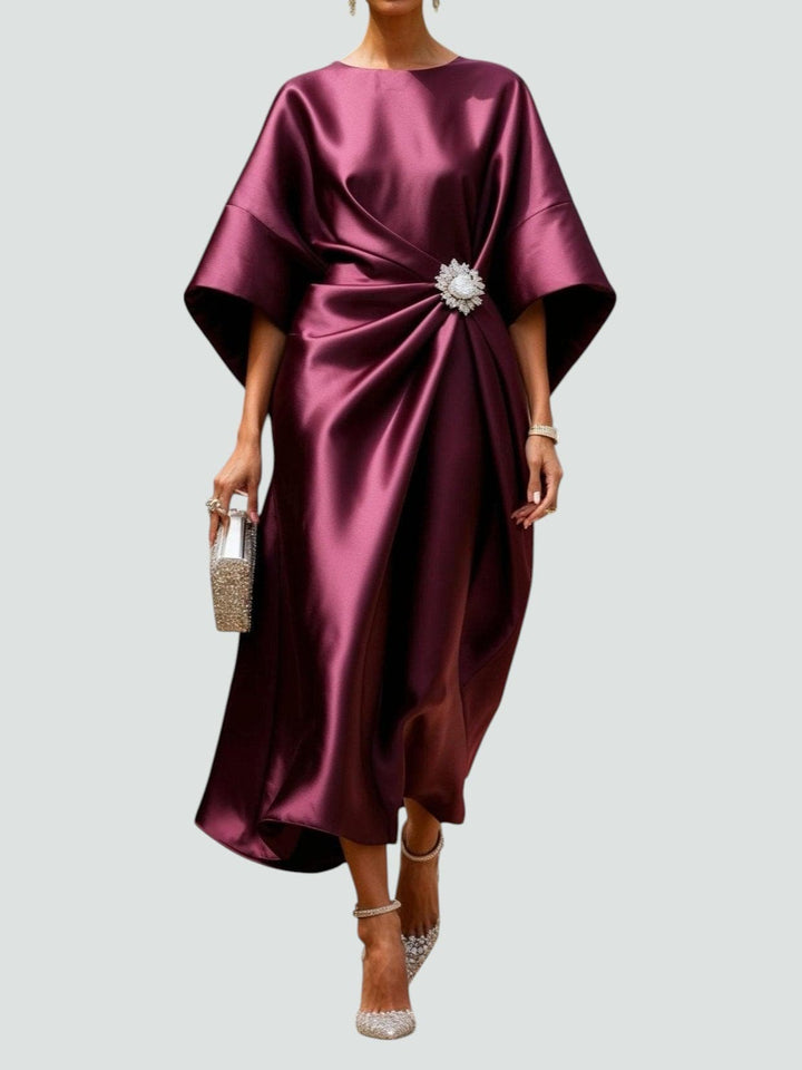 Lona | Elegant Long Satin Dress
