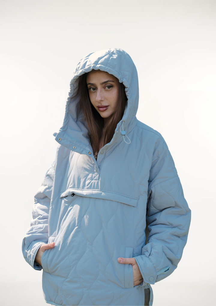 WILLOW | QUILTED WATER REPELLENT HOODED JACKET