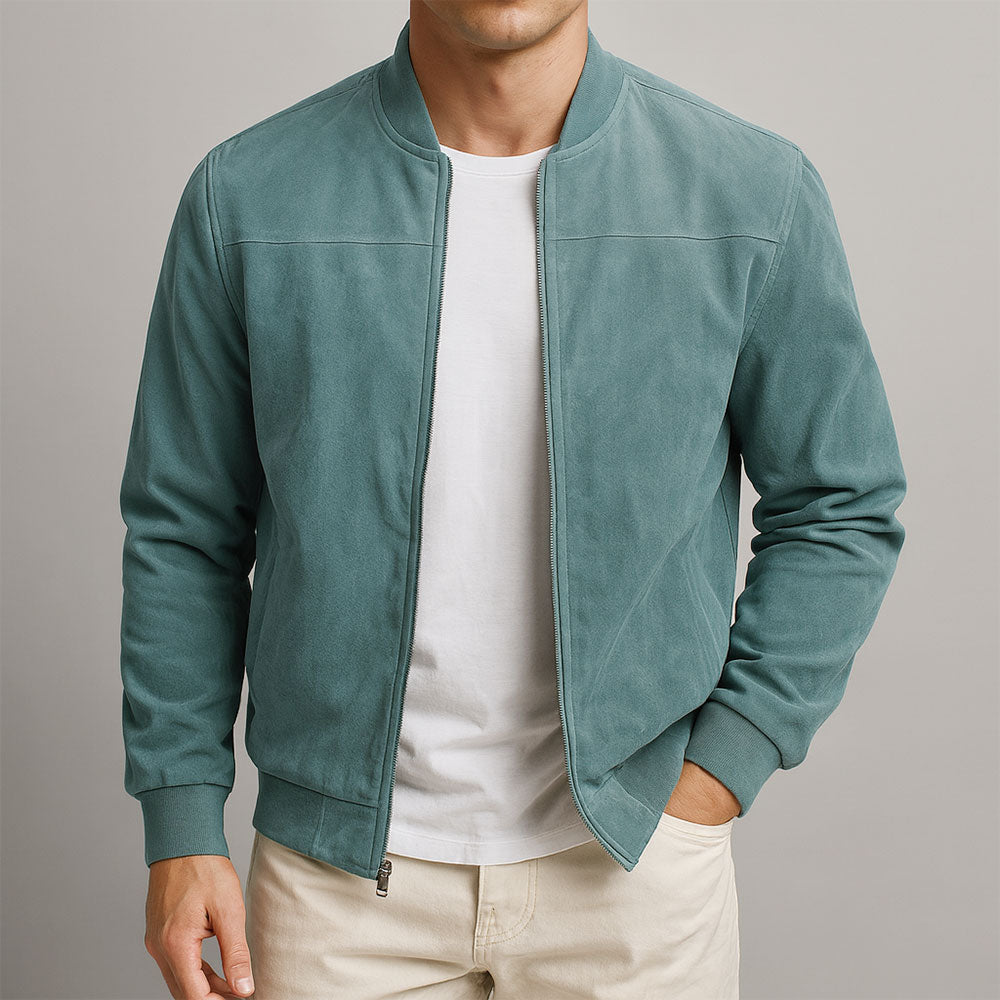 Mason | Suede Bomber Jacket