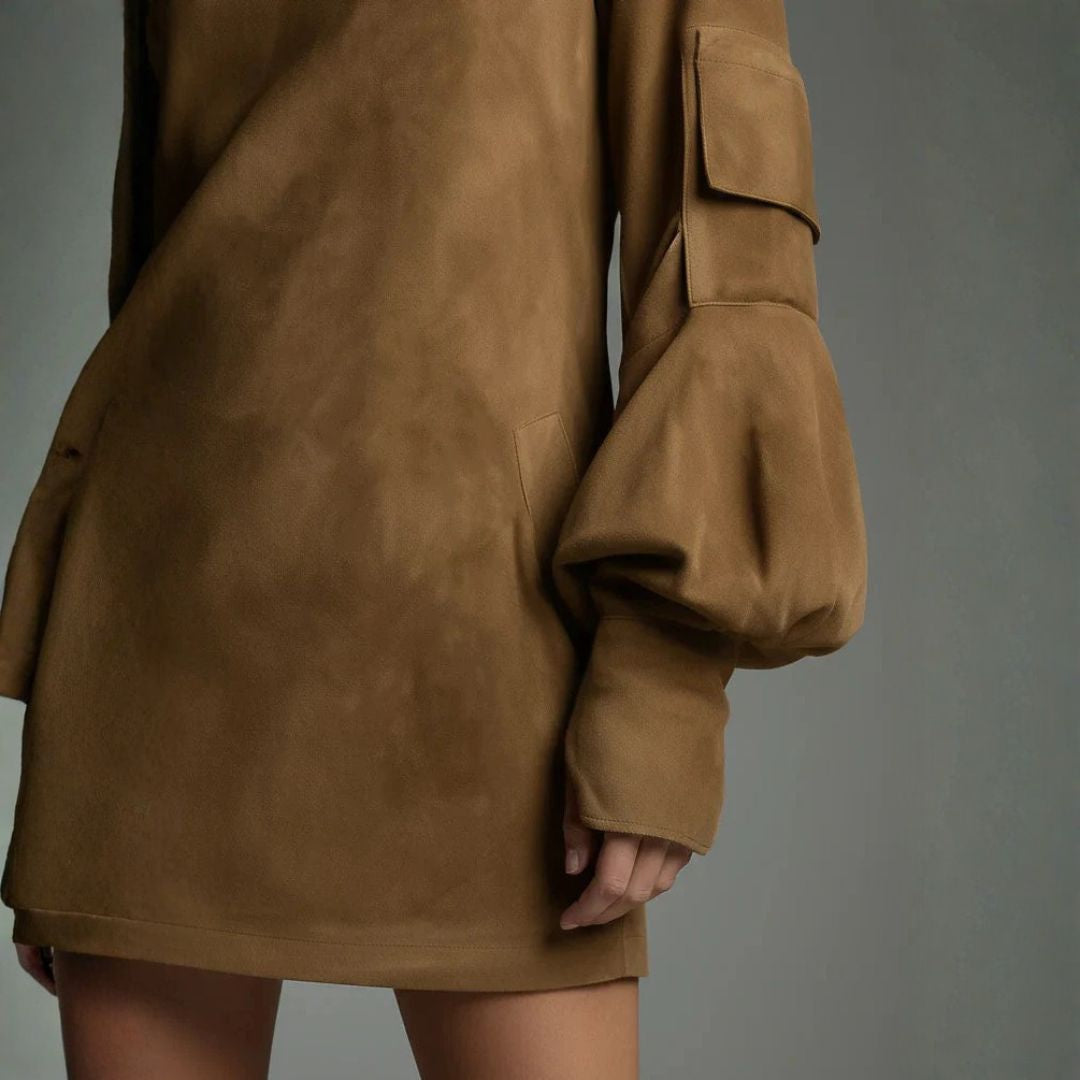 Irene | Dress with High Collar