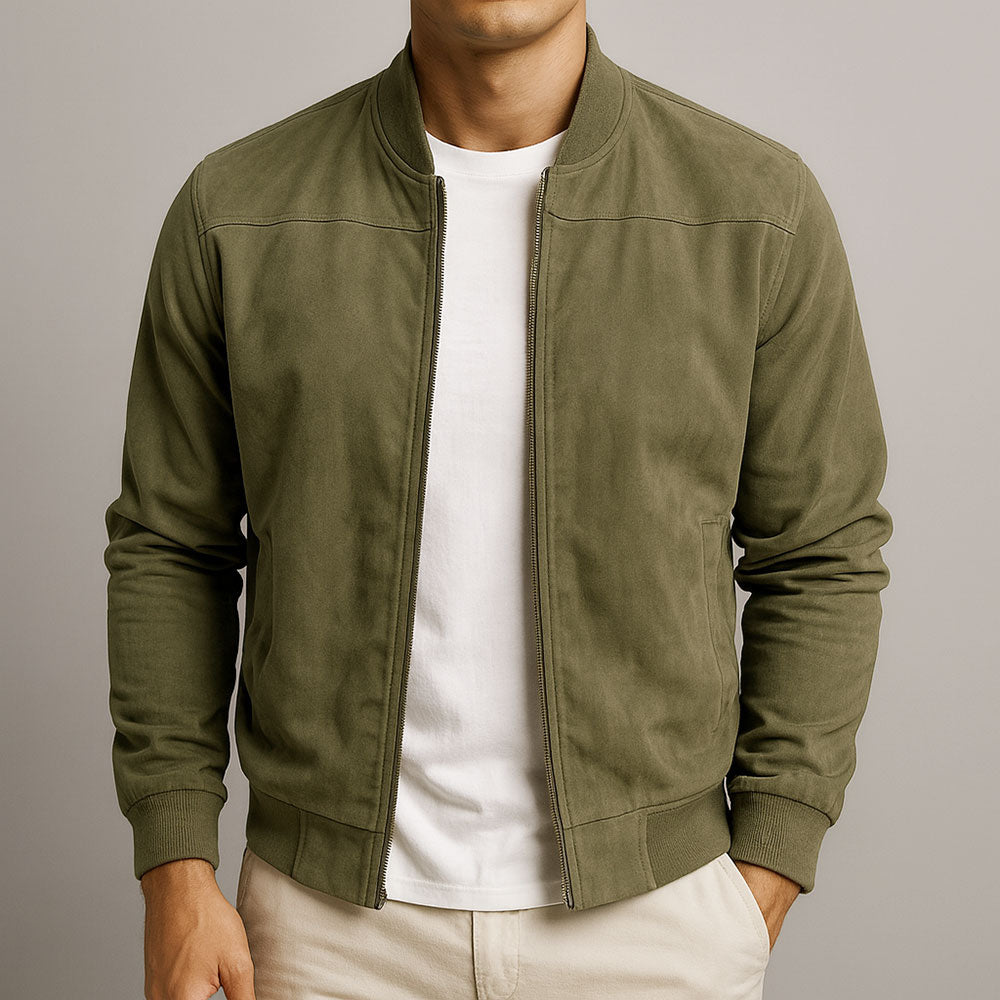 Mason | Suede Bomber Jacket