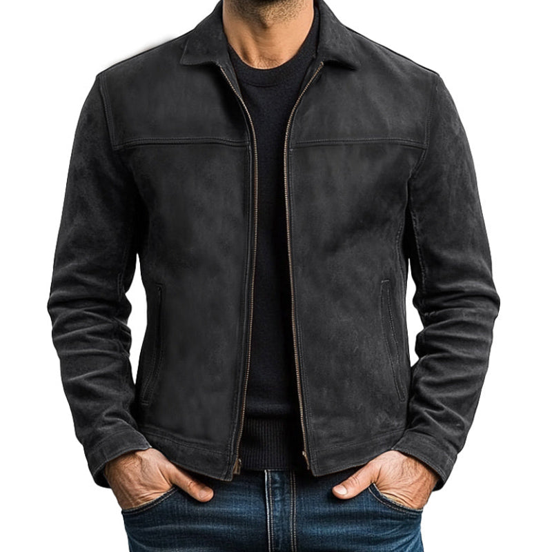 Men's Classic Fashion Zipper Leather Jacket | Last day 80% off!