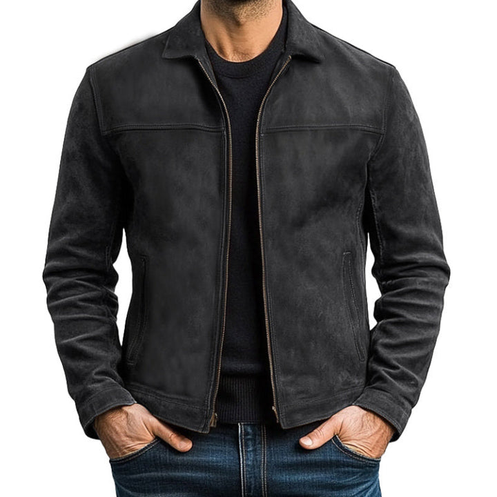 Men's Classic Fashion Zipper Leather Jacket | Last day 80% off!