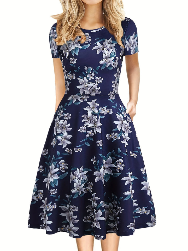 Evelyn Quinn - Retro A-Line Summer Dress