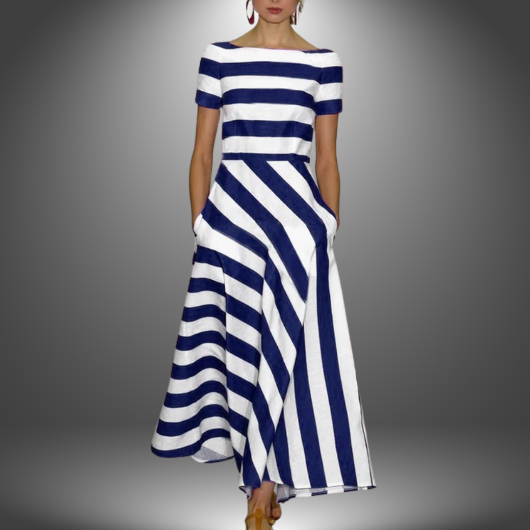 Delora - Light & Fluid Stripe Dress