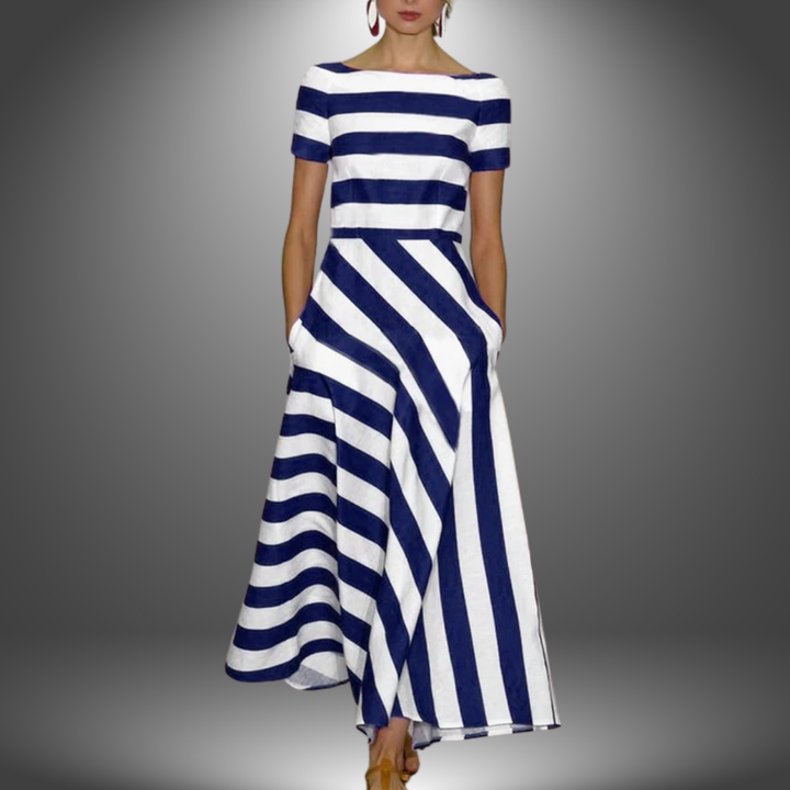 Delora - Light & Fluid Stripe Dress