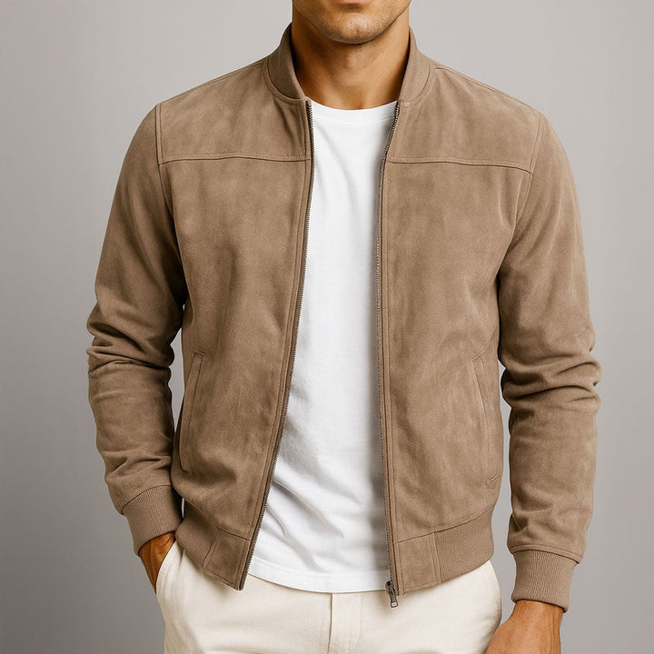 Mason | Suede Bomber Jacket