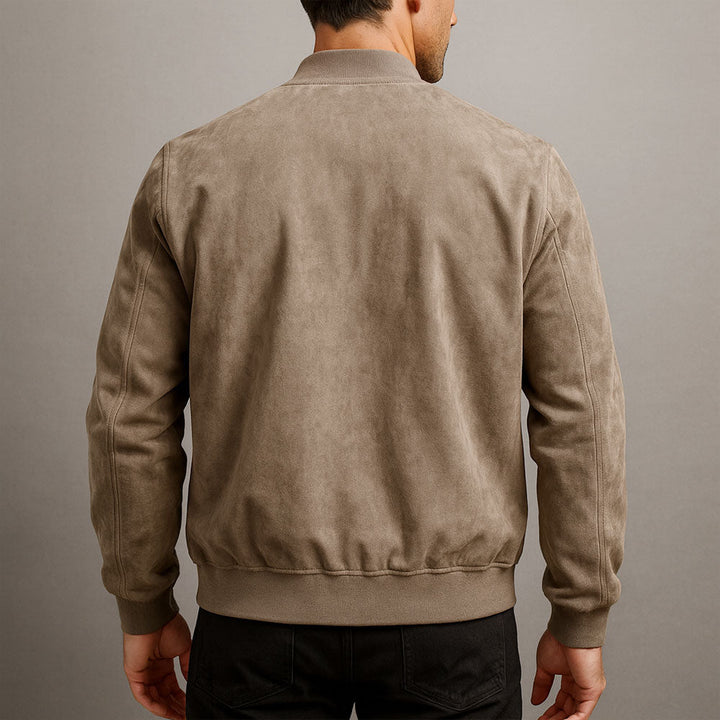Mason | Suede Bomber Jacket