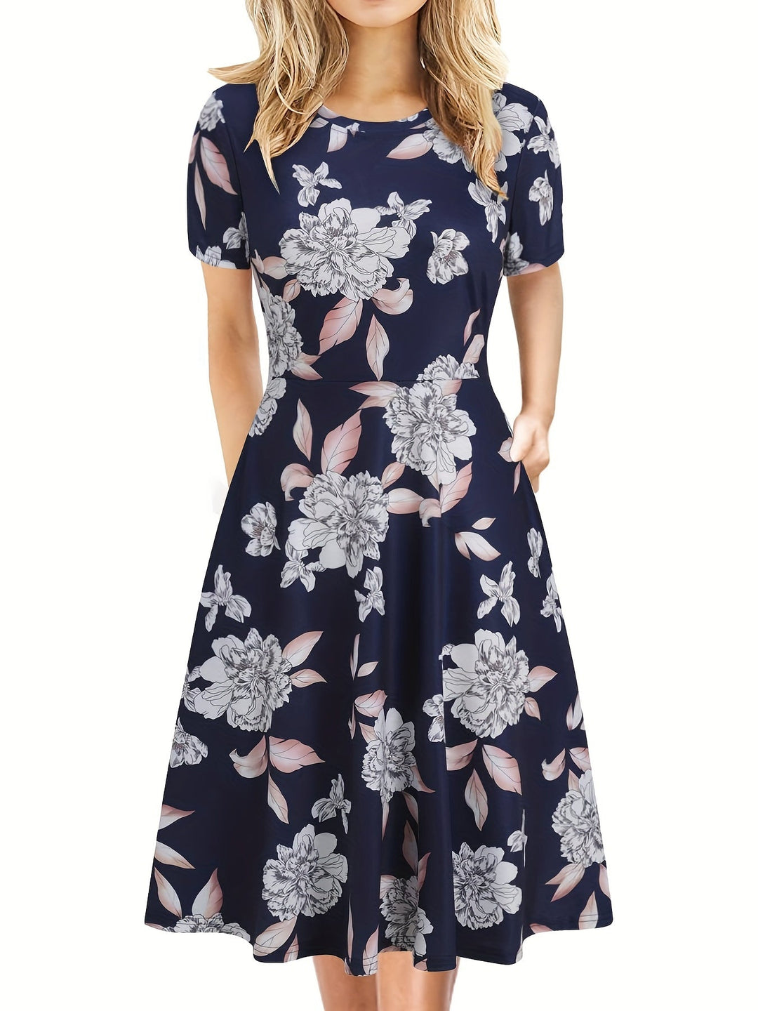 Evelyn Quinn - Retro A-Line Summer Dress