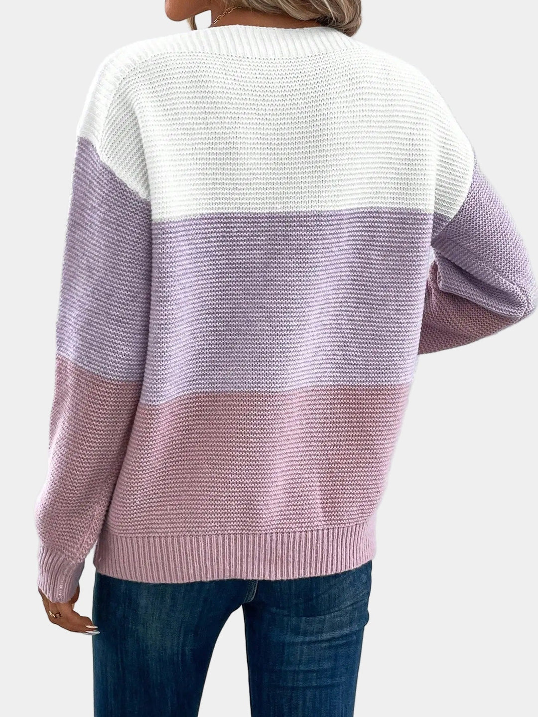 CYRALINE - STYLISH OMBRE KNIT SWEATER