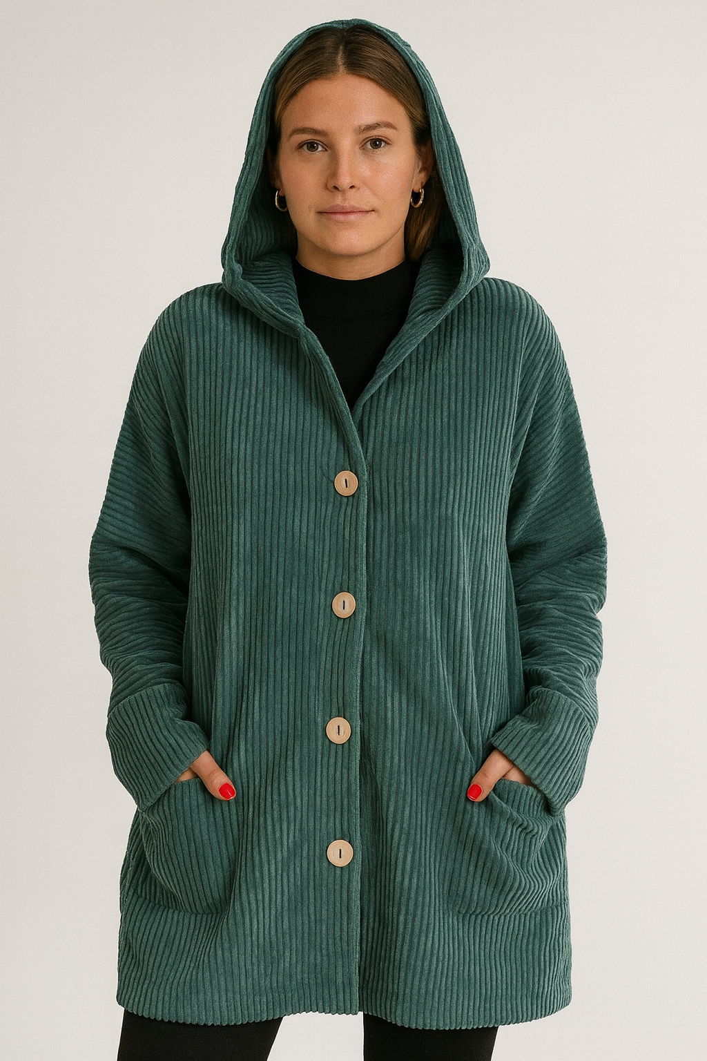 INDIE - CORDUROY HOODED JACKET