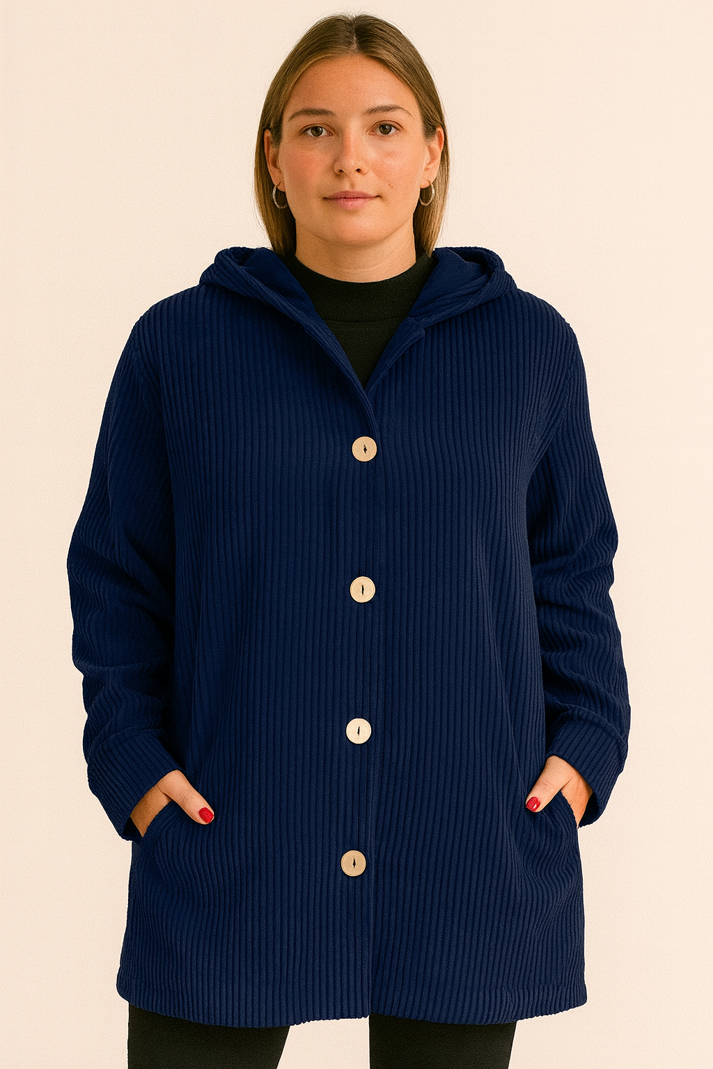 INDIE - CORDUROY HOODED JACKET