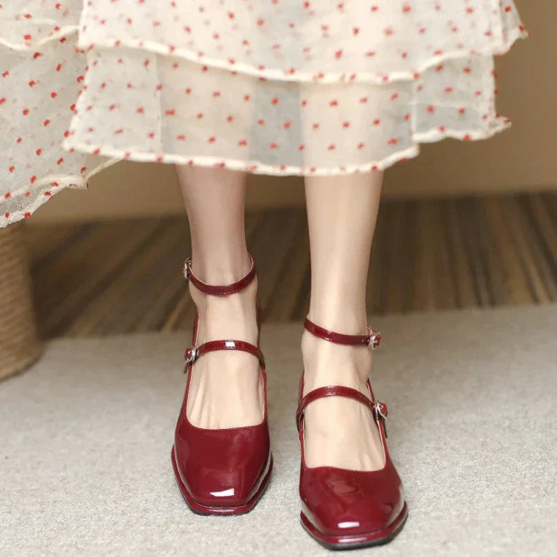 Abigail | Elegant Ankle-Strap Pumps