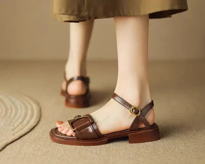 Amara | Buckled Flat Sandals™