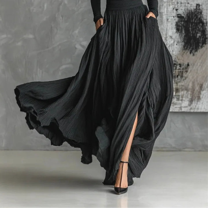 Cerynn - High Waist Maxi Skirt Plus Shirt