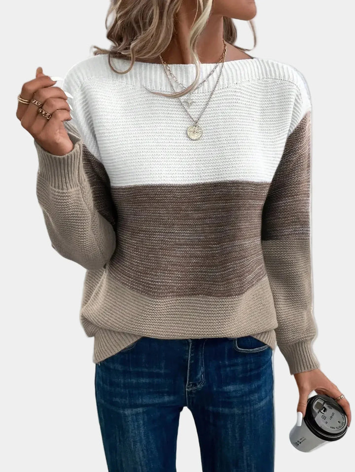 CYRALINE - STYLISH OMBRE KNIT SWEATER