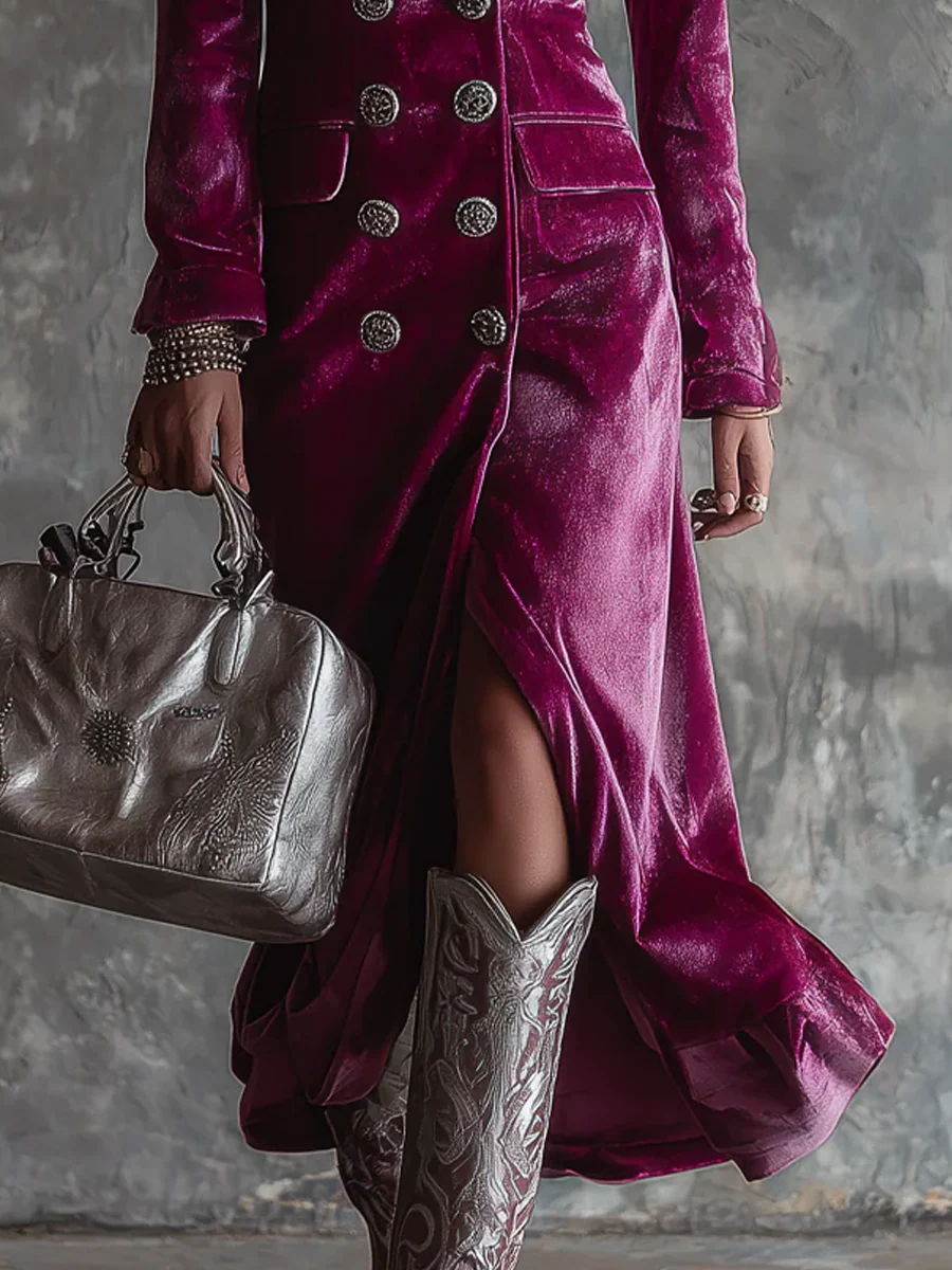 Lunori™ Victoria | Velvet Blazer Dress