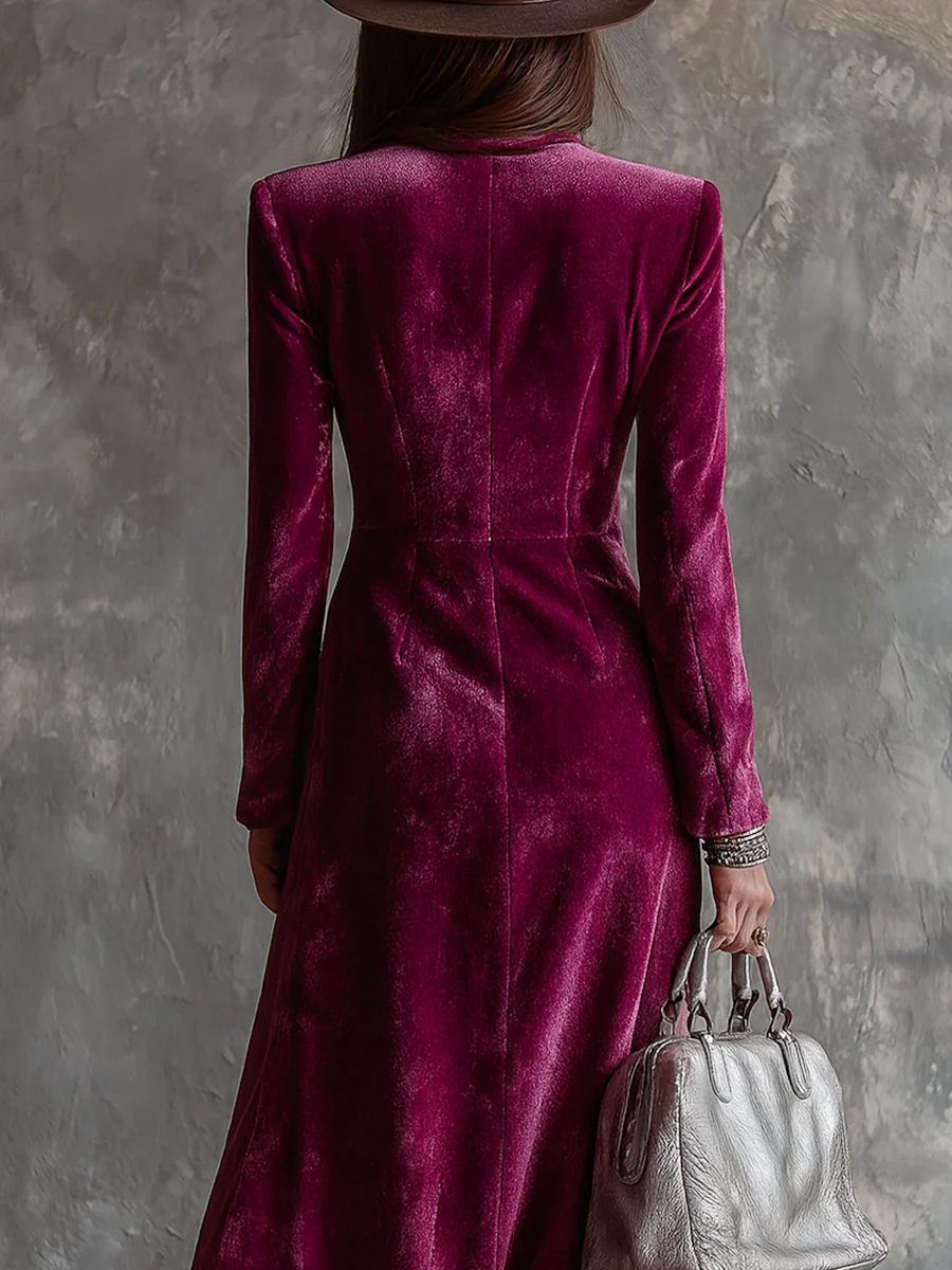 Vera | Velvet Blazer Maxi Dress