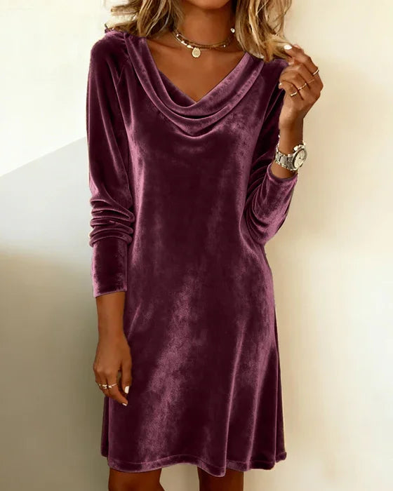 Lunori™ | Frosina Velvet Dress