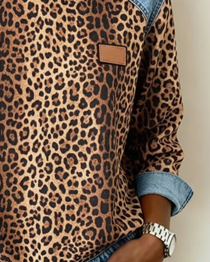 Leopard Print Long sleeve shirt