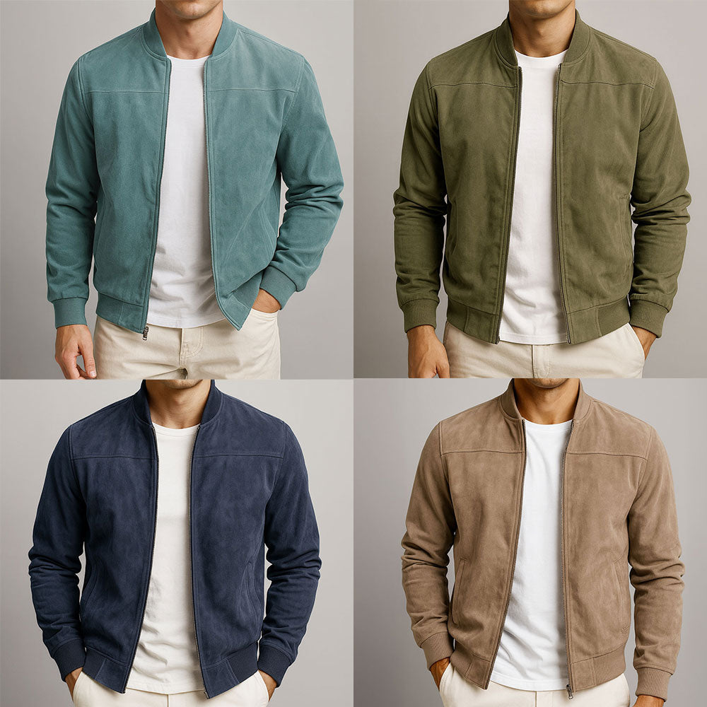 Mason | Suede Bomber Jacket